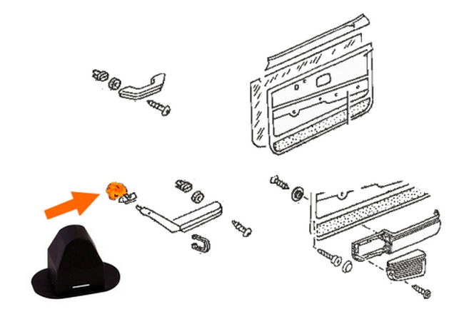 Armsteun bevestigings bus 161867197 (Per stuk)