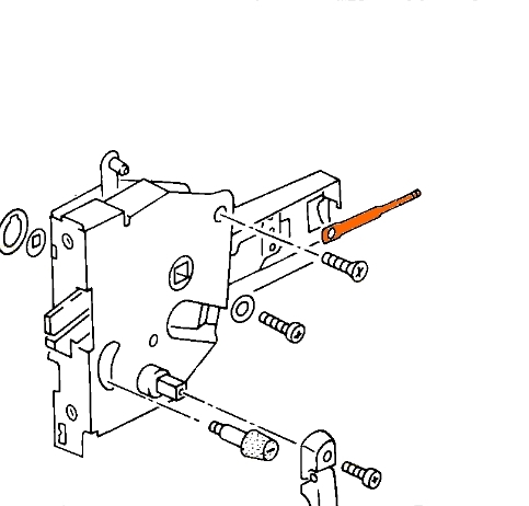 Trekstang schuifdeur Lt1 / T3 bus 251843721