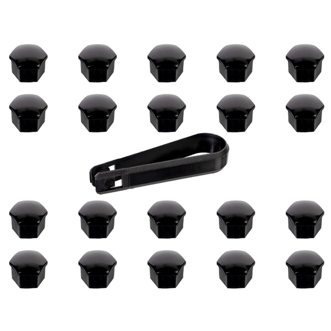 Set afdekkapjes voor wielbouten maat 17 (zwart) 321601173a