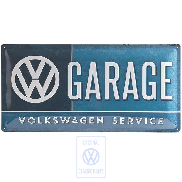 "VW Garage Service" bord XXL 25x50cm