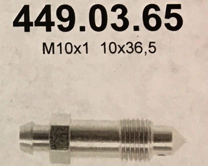 Ontluchtingsschroef M10x1,  10x36,5