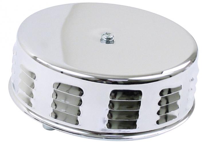 Luchtfilter Ferrari style chroom Ø140mm hoog 65mm per stuk  Luchtfilter Ferrari style chroom Ø140mm hoog 65mm per stuk