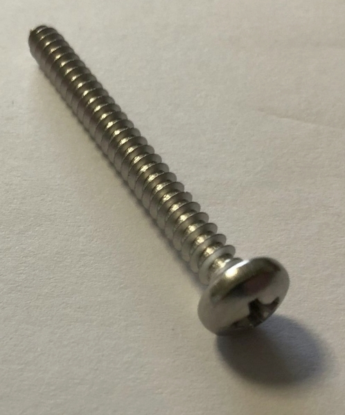 Bolkop plaatschroef RVS: M4,8 x 45 (o.a. Achterlichten T3 bus) N10659501  Bolkop plaatschroef RVS: M4,8 x 45 (o.a. Achterlichten T3 bus) N10659501