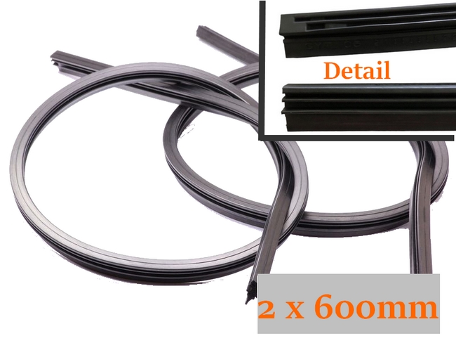 2 x 600mm ruitenwisser reparatiedeel voor standaard wisserrubbers 895998429 2 x 600mm ruitenwisser reparatiedeel voor standaard wisserrubbers 895998429