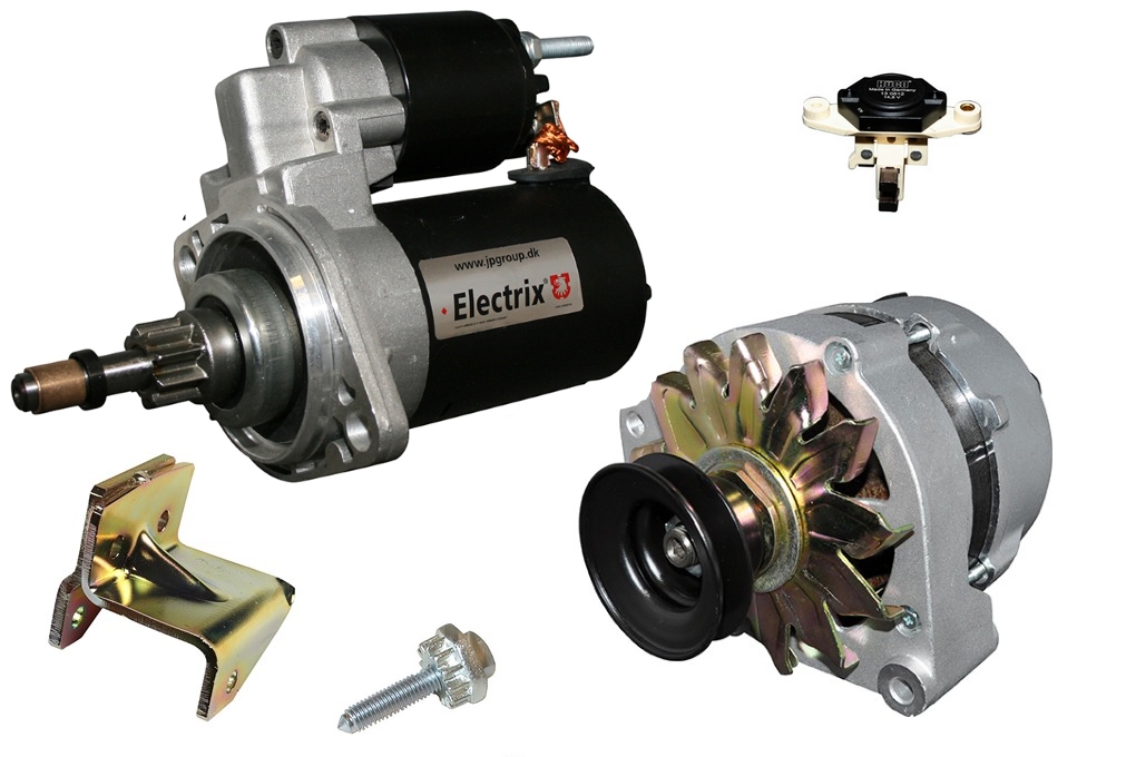 Startmotor en dynamo Startmotor en dynamo