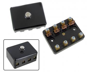 Zekeringkast met deksel (4 zekeringen) Zekeringkast met deksel (4 zekeringen)