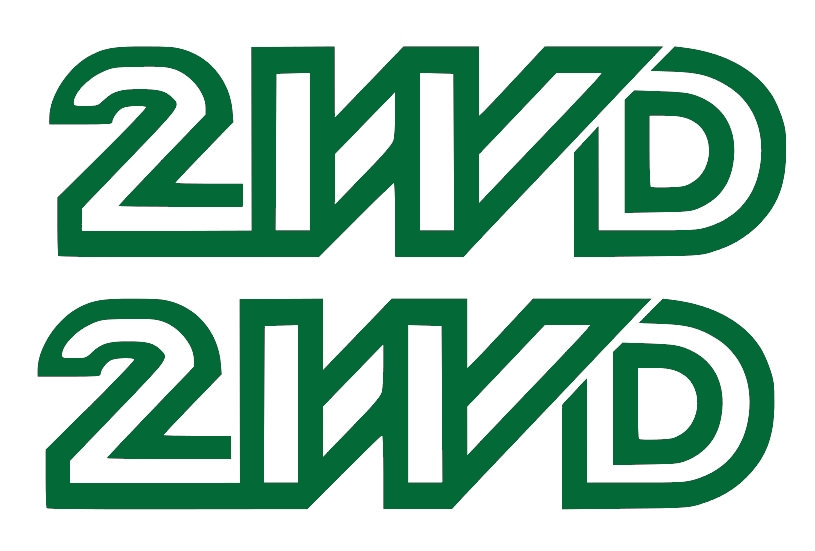 Stickerset 2WD donkergroen