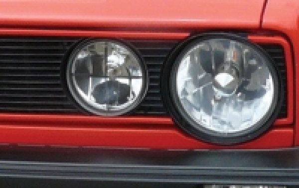 Rode sierlijstenset "GTI-style" voor grille Golf 1