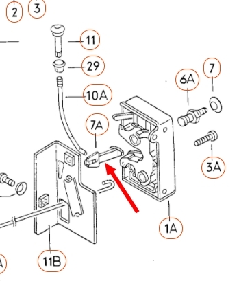 Hefboom deurslot oa Golf 1 171837080