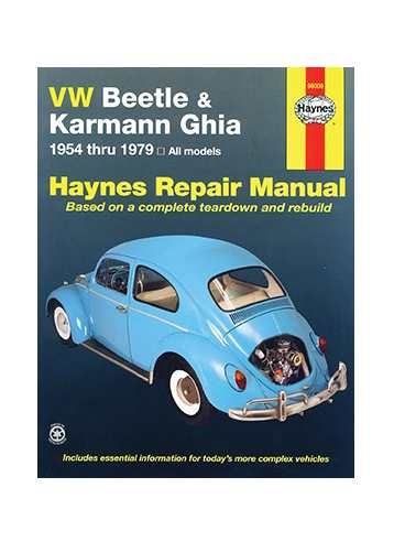 Haynes repair manual "VW Type 1/Karmann Ghia"
