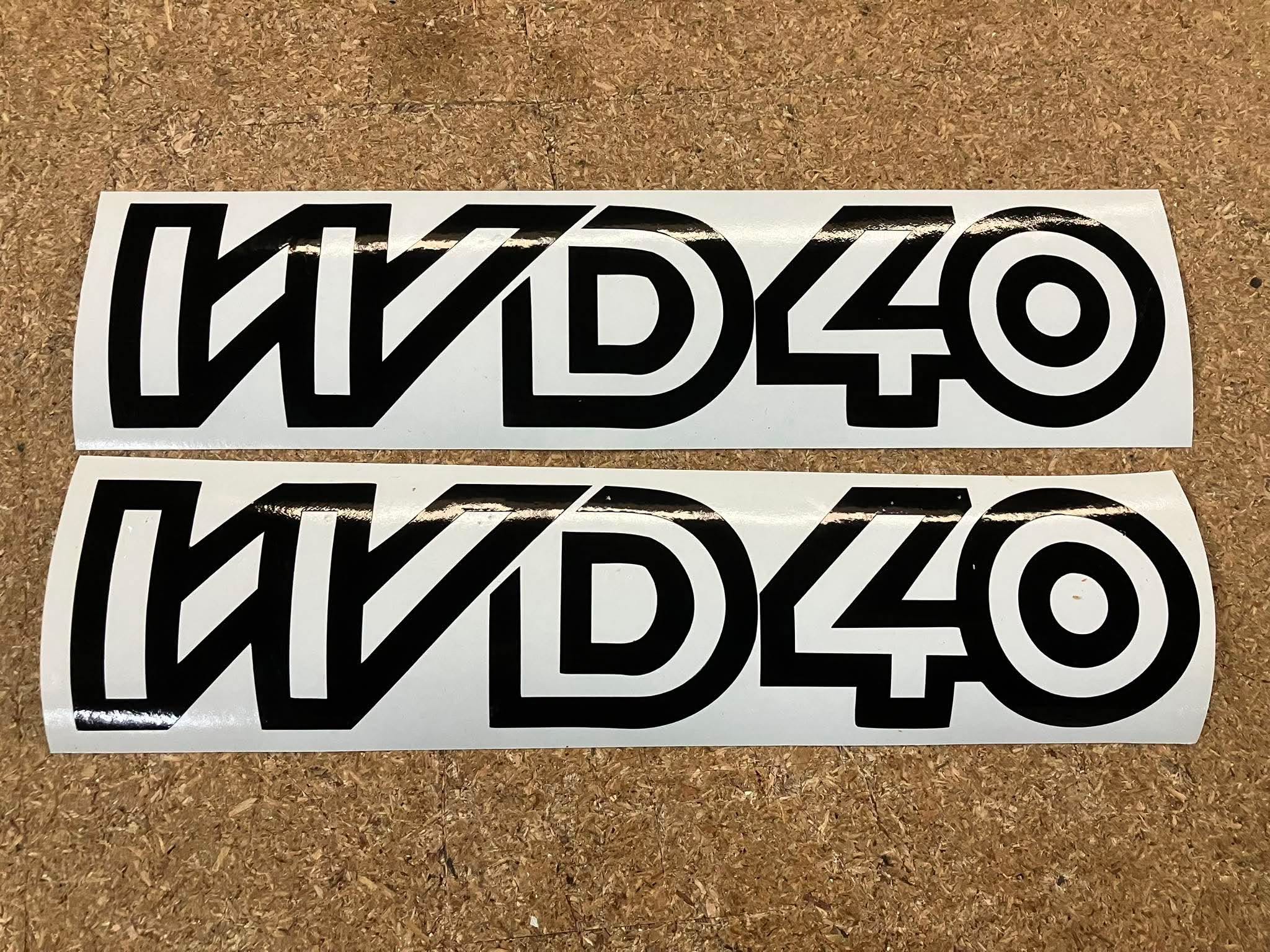 Stickerset WD40 zwart