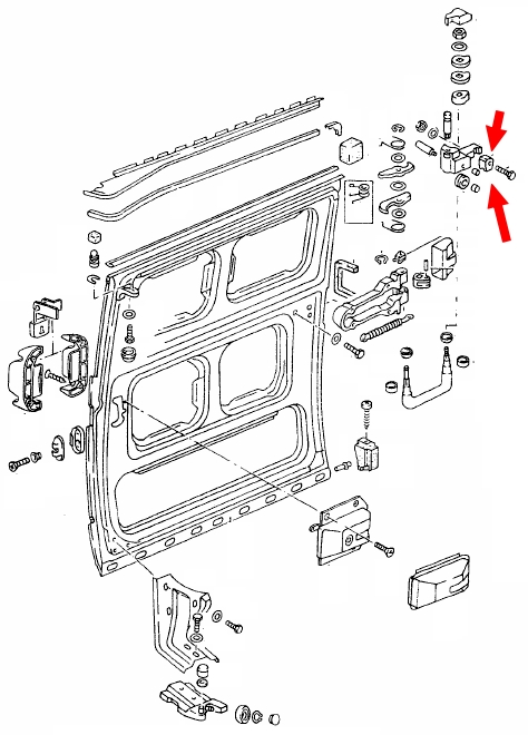 Schuifdeur geleider Nylon 251843368